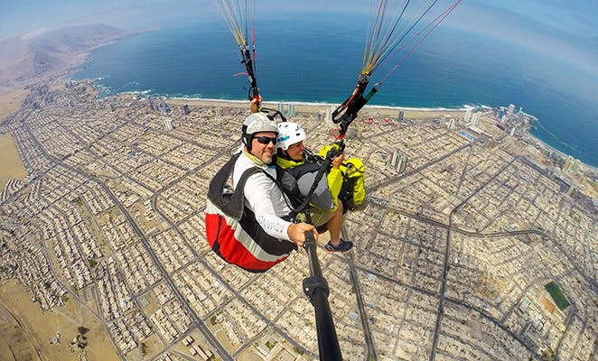 volar en parapente en Iquique