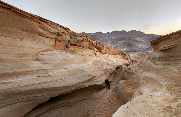 Quebrada en el desierto