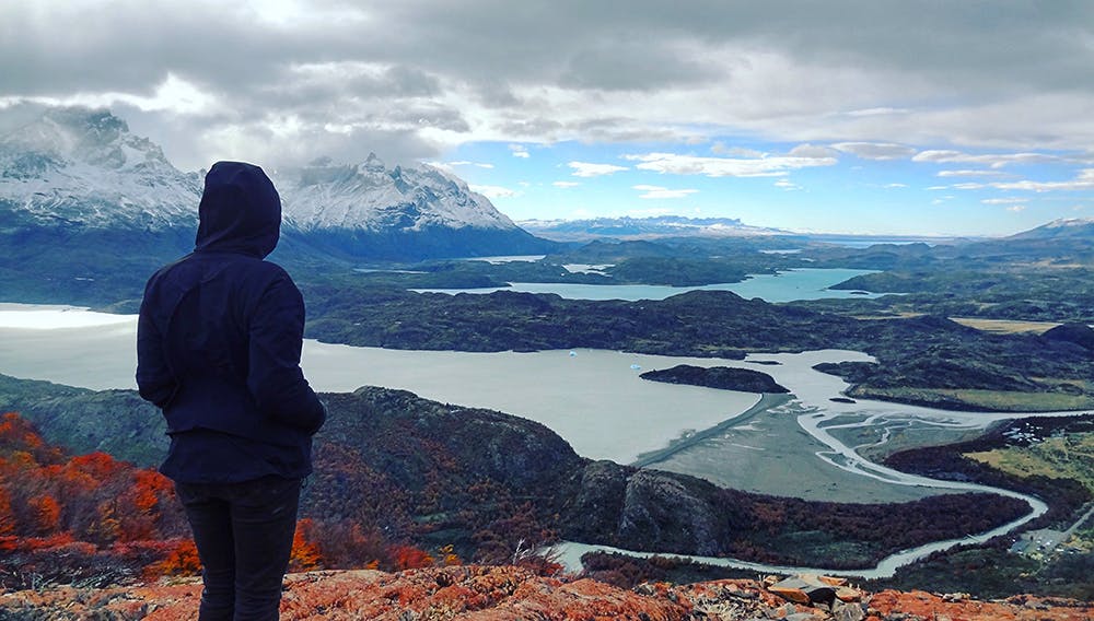 Mirador en la Patagonia