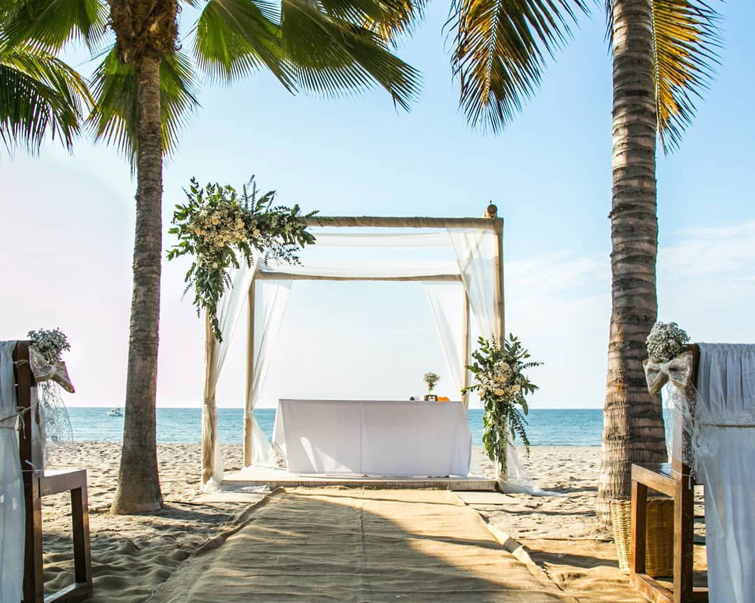 Casamiento frente a la playa