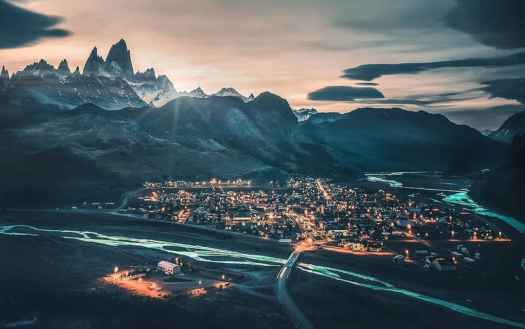 Ciudad el Calafate en la patagonia argentina