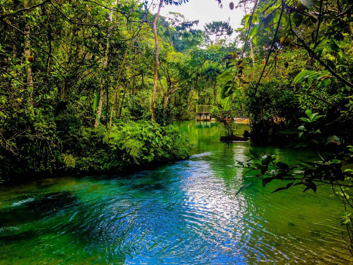 Río cristalino en la selva de Tarapoto