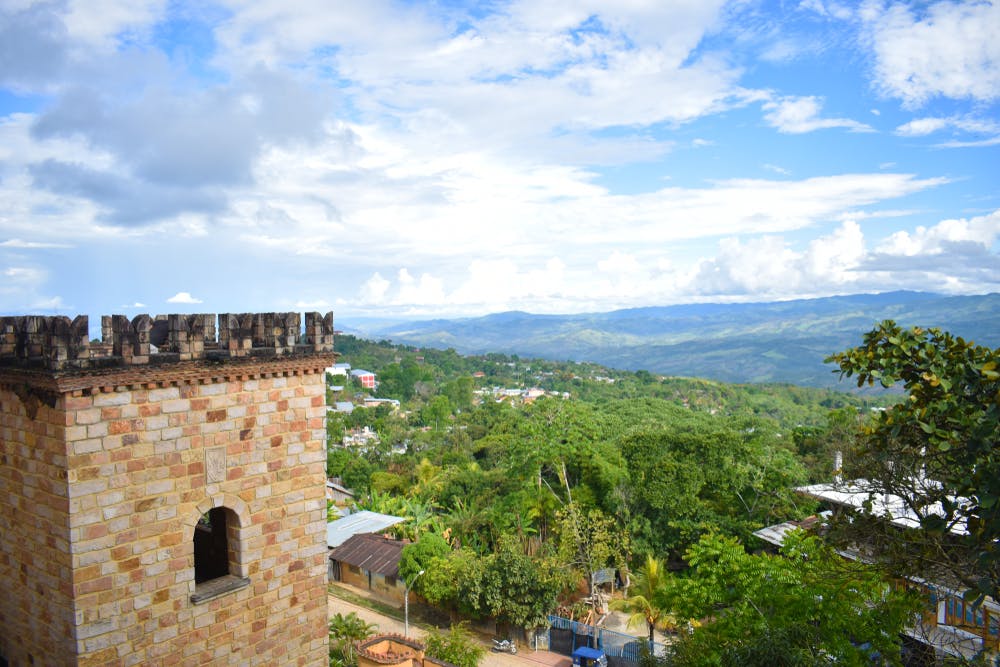 Vista de Lamas desde castillo