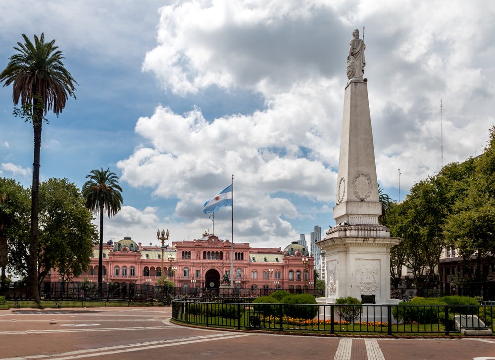 Palacio de gobierno en Argentina